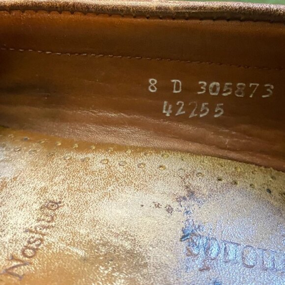 Allen Edmonds Men's Nashua Loafer Shoes Size 8D Brown Leather Tasseled Moc Toe - Picture 8 of 13